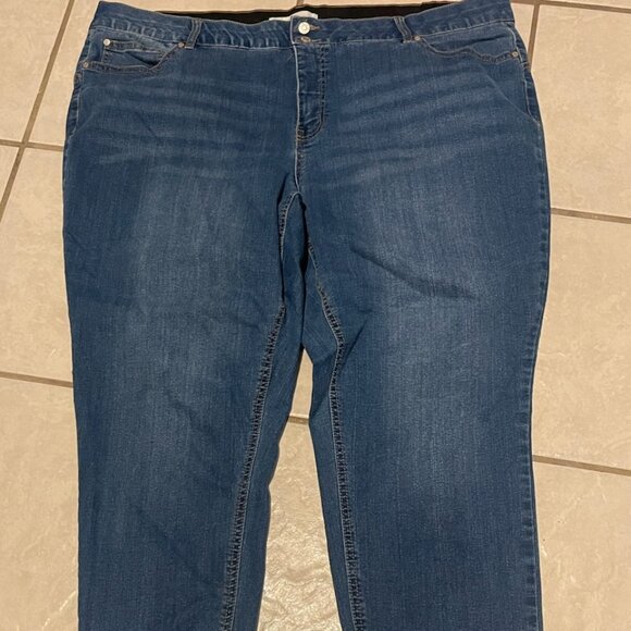 est. 1849 denim jeans size 20w rn37080 elastic waist - Picture 1 of 6